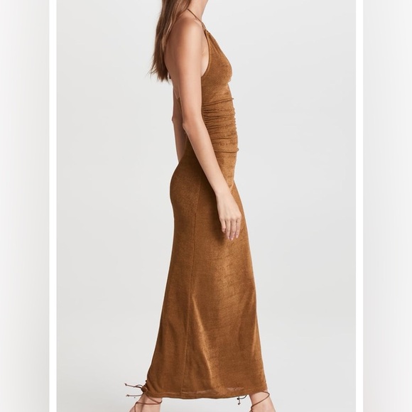 Shopbop Significant Other halter dress in bronze - Reformation-like - Picture 5 of 5